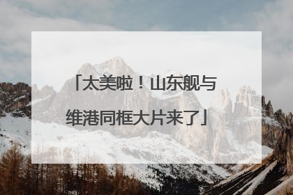 太美啦！山东舰与维港同框大片来了