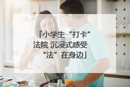 小学生“打卡”法院 沉浸式感受“法”在身边