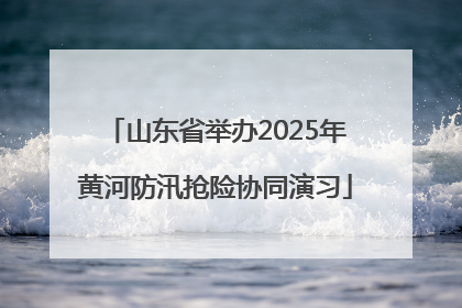 山东省举办2025年黄河防汛抢险协同演习