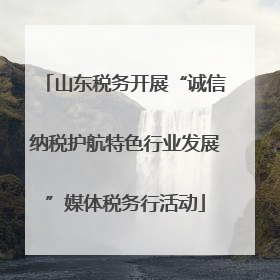 山东税务开展“诚信纳税护航特色行业发展”媒体税务行活动
