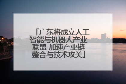 广东将成立人工智能与机器人产业联盟 加速产业链整合与技术攻关