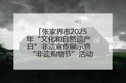 张家界市2025年“文化和自然遗产日”非遗宣传展示暨“非遗购物节”活动在慈利县盛大启幕