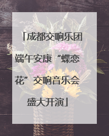 成都交响乐团端午安康“蝶恋花”交响音乐会盛大开演