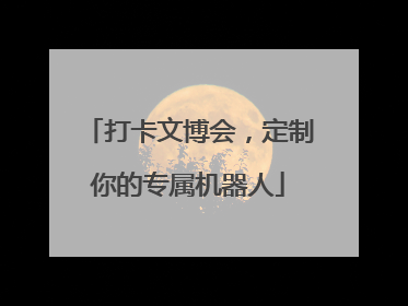 打卡文博会，定制你的专属机器人
