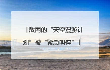 敖丙的“天空漫游计划”被“紧急叫停”