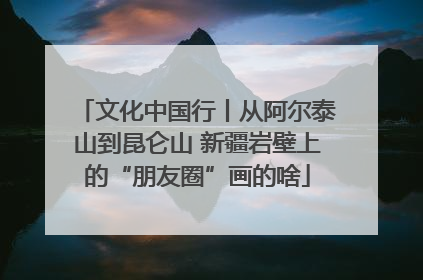 文化中国行丨从阿尔泰山到昆仑山 新疆岩壁上的“朋友圈”画的啥