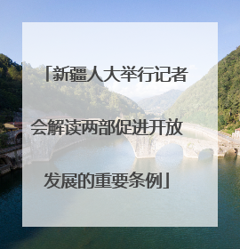 新疆人大举行记者会解读两部促进开放发展的重要条例