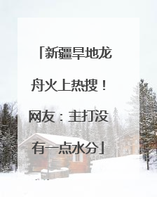 新疆旱地龙舟火上热搜！网友：主打没有一点水分