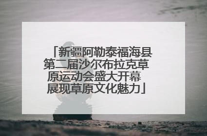 新疆阿勒泰福海县第二届沙尔布拉克草原运动会盛大开幕 展现草原文化魅力