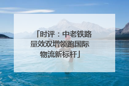 时评：中老铁路量效双增领跑国际物流新标杆