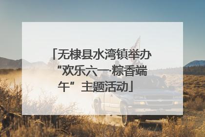 无棣县水湾镇举办“欢乐六一·粽香端午”主题活动
