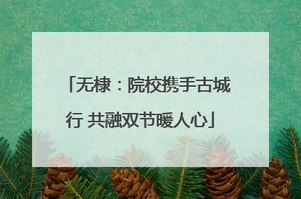 无棣：院校携手古城行 共融双节暖人心