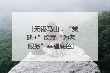 无锡马山：“党建+”绘就“为老服务”幸福底色
