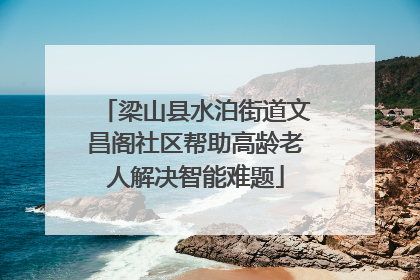 梁山县水泊街道文昌阁社区帮助高龄老人解决智能难题