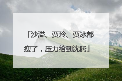 沙溢、贾玲、贾冰都瘦了，压力给到沈腾