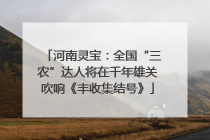 河南灵宝：全国“三农”达人将在千年雄关吹响《丰收集结号》