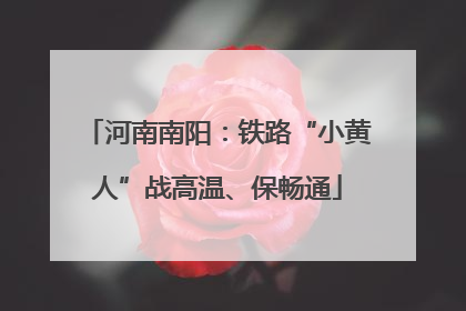 河南南阳：铁路“小黄人”战高温、保畅通