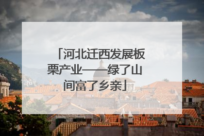 河北迁西发展板栗产业——绿了山间富了乡亲