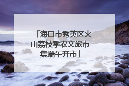 海口市秀英区火山荔枝季农文旅市集端午开市