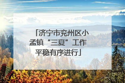 济宁市兖州区小孟镇“三夏”工作平稳有序进行