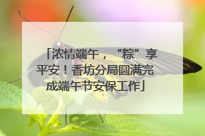 浓情端午，“粽”享平安！香坊分局圆满完成端午节安保工作
