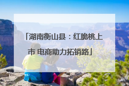 湖南衡山县：红脆桃上市 电商助力拓销路
