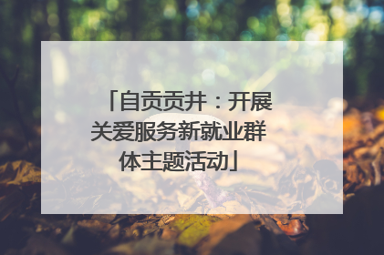 自贡贡井：开展关爱服务新就业群体主题活动