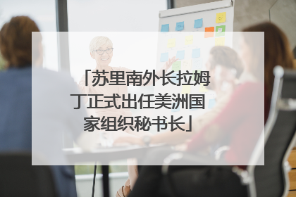 苏里南外长拉姆丁正式出任美洲国家组织秘书长