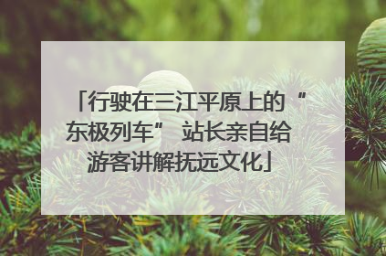 行驶在三江平原上的“东极列车” 站长亲自给游客讲解抚远文化