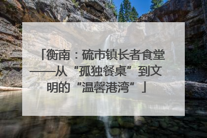 衡南：硫市镇长者食堂——从“孤独餐桌”到文明的“温馨港湾”