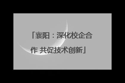 襄阳：深化校企合作 共促技术创新