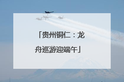贵州铜仁：龙舟巡游迎端午