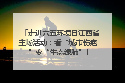 走进六五环境日江西省主场活动：看“城市伤疤”变“生态绿肺”