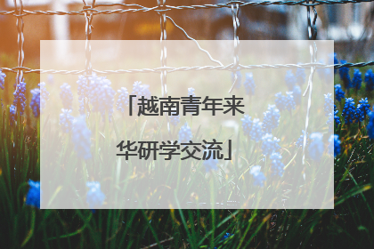越南青年来华研学交流