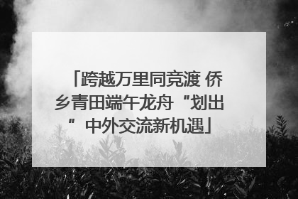 跨越万里同竞渡 侨乡青田端午龙舟“划出”中外交流新机遇
