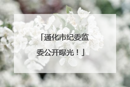 通化市纪委监委公开曝光！