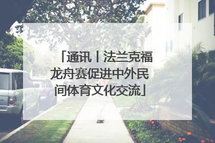 通讯丨法兰克福龙舟赛促进中外民间体育文化交流