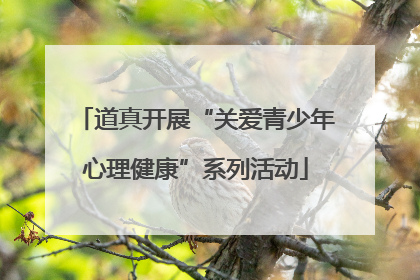 道真开展“关爱青少年心理健康”系列活动