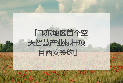 鄂东地区首个空天智慧产业标杆项目西安签约