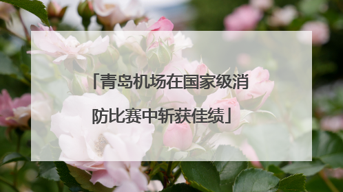 青岛机场在国家级消防比赛中斩获佳绩