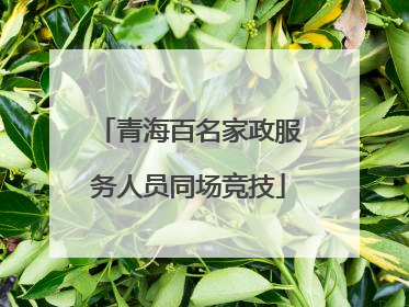 青海百名家政服务人员同场竞技