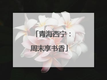 青海西宁：周末享书香