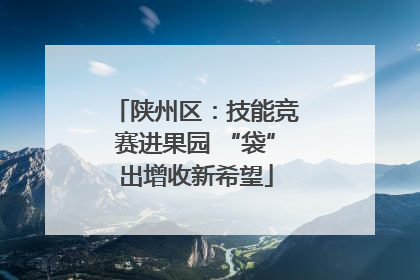 陕州区：技能竞赛进果园 “袋”出增收新希望