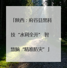 陕西：府谷县黑科技“水利全开” 智慧脑“精准防灾”