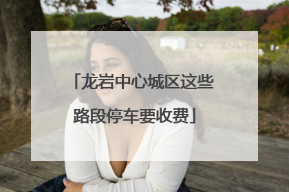 龙岩中心城区这些路段停车要收费