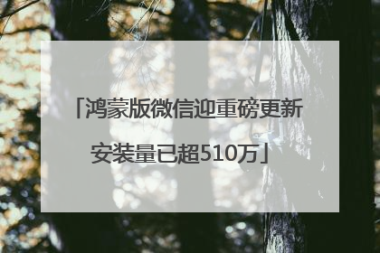 鸿蒙版微信迎重磅更新 安装量已超510万