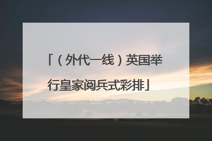 （外代一线）英国举行皇家阅兵式彩排