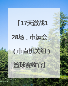 17天激战128场，市运会（市直机关组）篮球赛收官