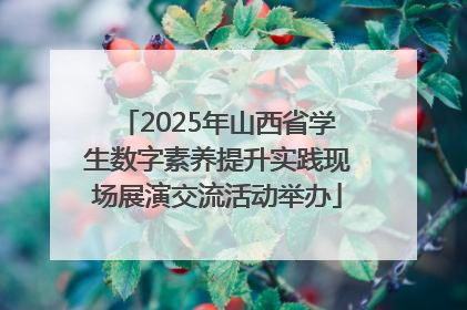 2025年山西省学生数字素养提升实践现场展演交流活动举办