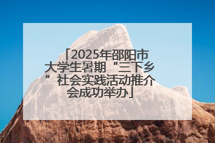 2025年邵阳市大学生暑期“三下乡”社会实践活动推介会成功举办